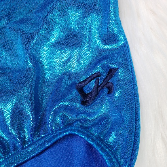 GK Elite Holograph Sparkle Tank Leotard - Picture 4 of 6